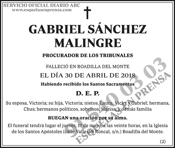 Gabriel Sánchez Malingre